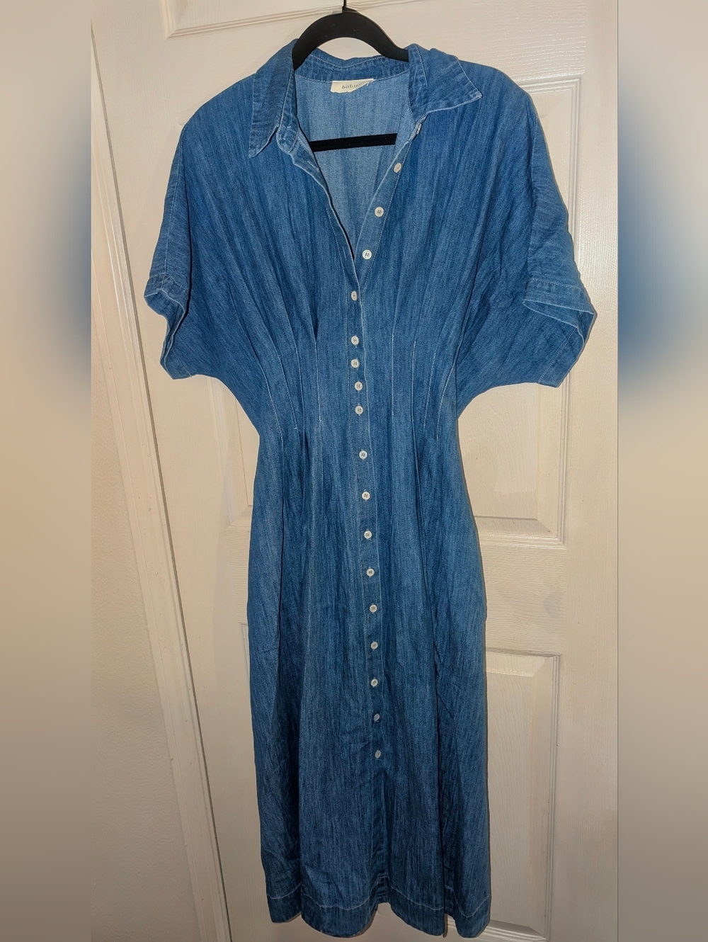 Bohme Kolby Denim Button Front Maxi Dress - Picture 4 of 5